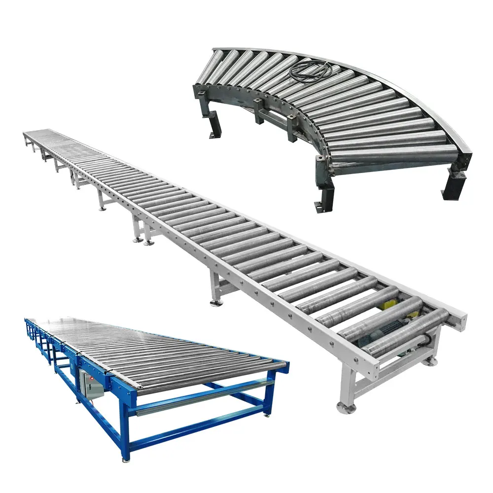 Hongrui Customized Powered Roller Conveyor For Carton/Corrugated Box Production Line