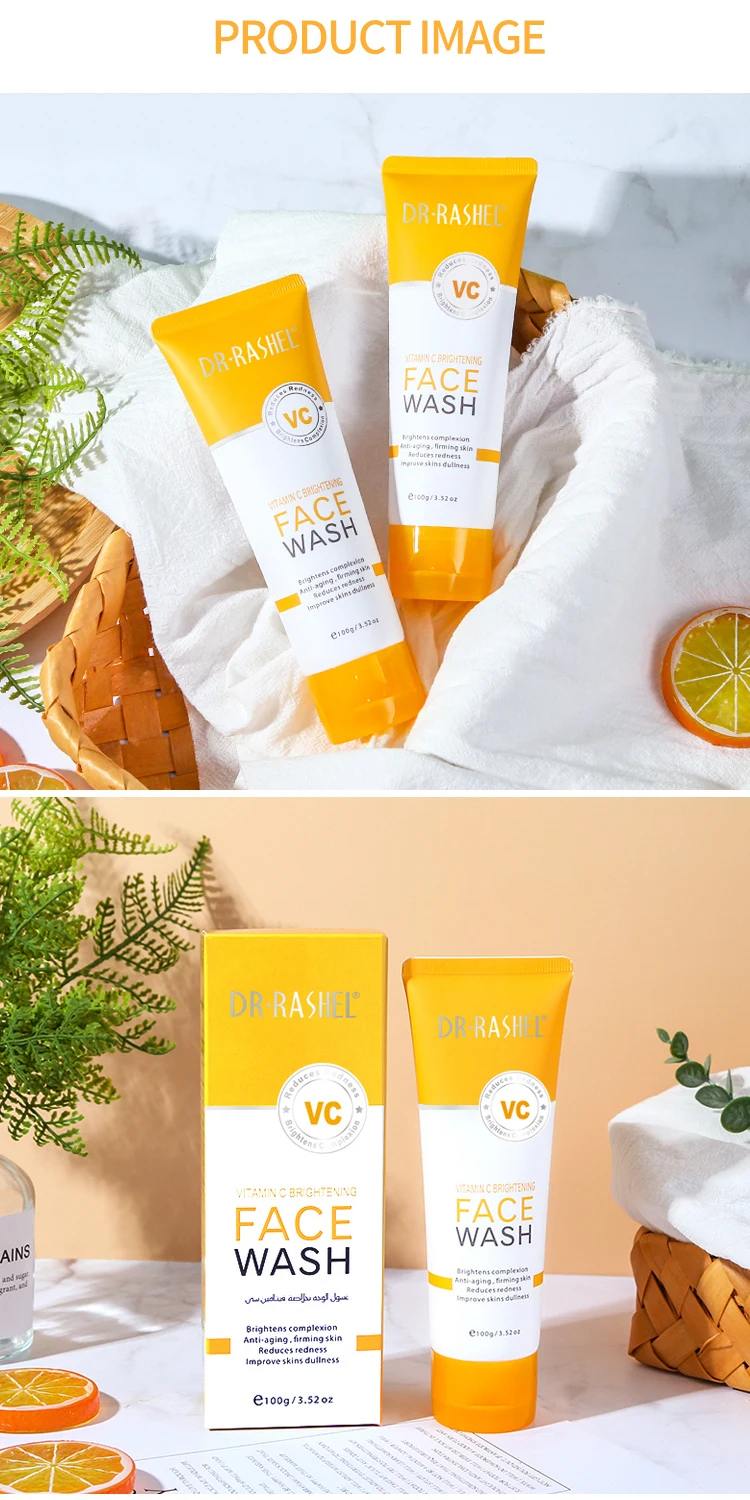 2021 New DR RASHEL Product Vitamin C Brightening Face Wash 100g