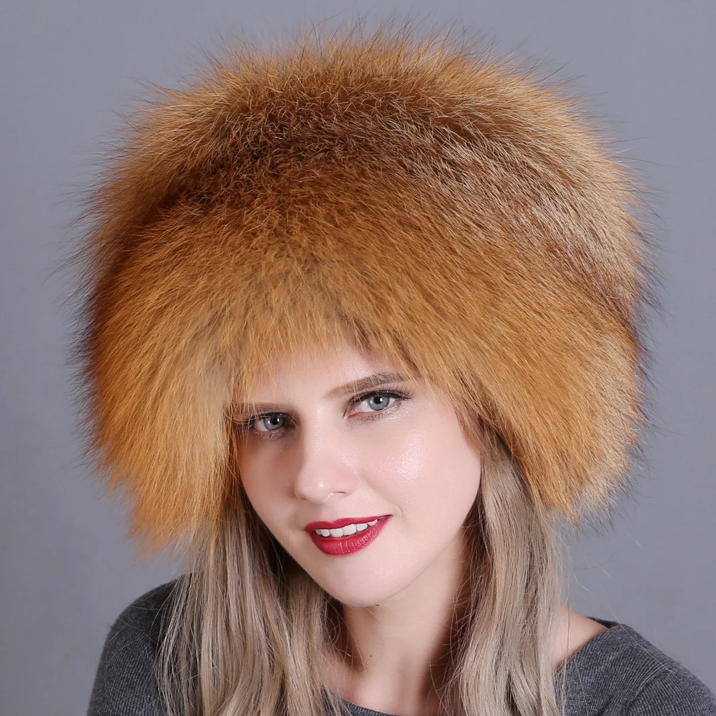 Hat Fur Warm Thick Mink Fur Hat 
