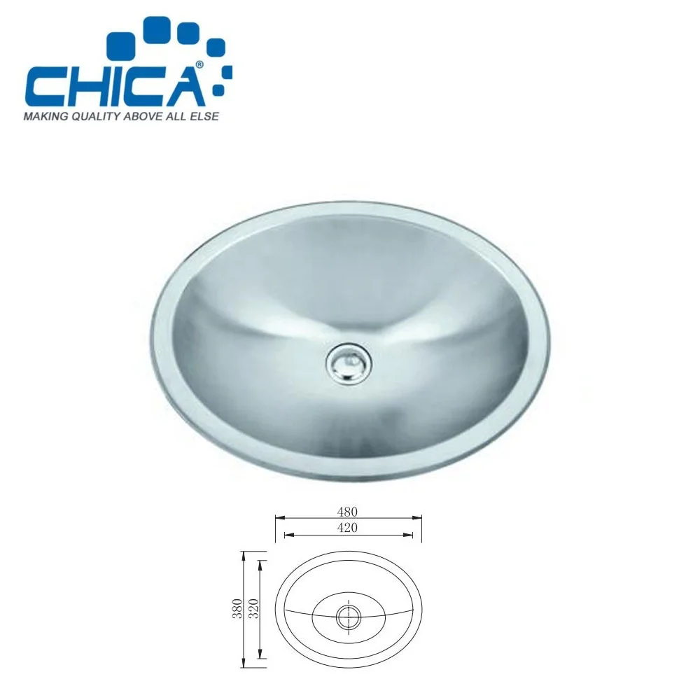 4838 Small Size Oval Shape Stainless Steel Bar Sink For Boat Or Caravan Kitchen 480x380mm Buy Kitchen Sink