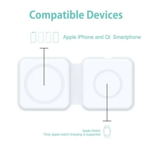 Лидер продаж 2021 складное магнитное Беспроводное зарядное устройство для Iphone 12 Apple