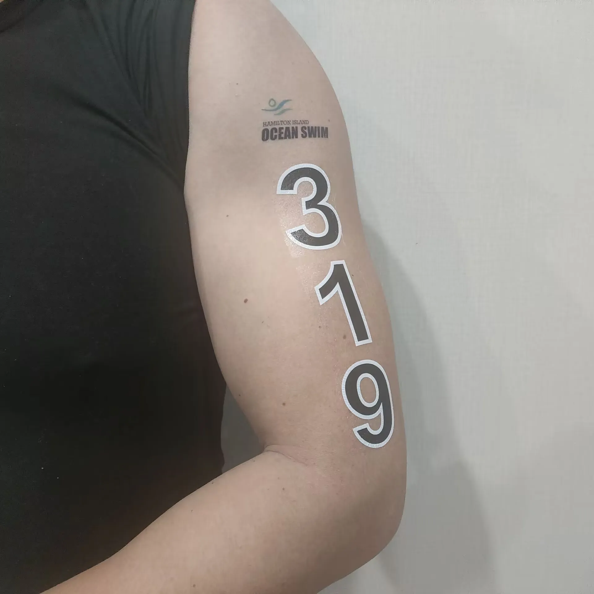 Triathlon Race Number Tattoo Sticker Arm Leg Shoulder Long Lasting Waterproof Racing Number Tattoos/Tatoo Temporary Stickers