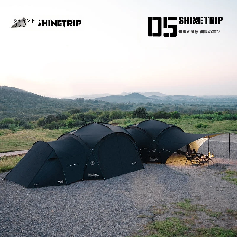 Shinetrip Waterproof Coated Silver Dome Canopy Tent - Outdoor