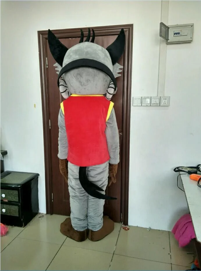 Blue Sky Factory Directly Sale Custom Hyena Mascotte DJ Hyena Adult Cartoon Mascot Costumes for Sale