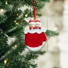 2 little elf red gloves - resin small pendants