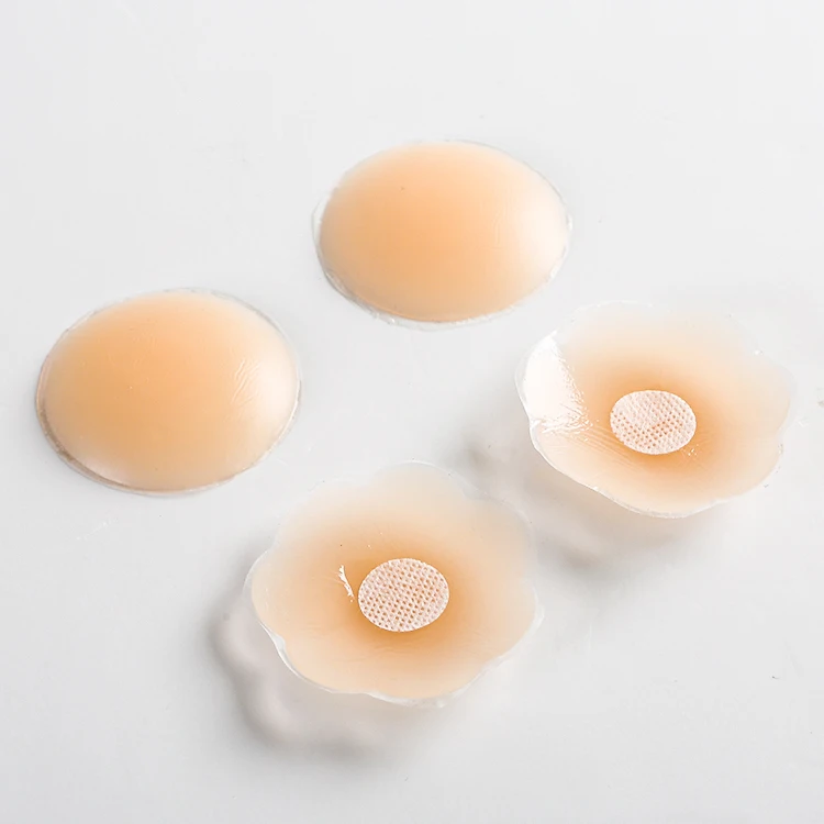 Pétales De Sein Autocollants En Silicone Réutilisables - Couvre-mamelon Auto-adhésifs Pour Femmes, 4 Styles