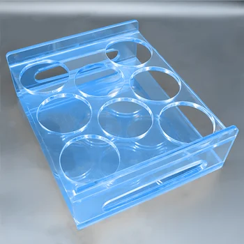 Space Saver Acrylic Cup Glass Display Stand Beer Flight Shot Tray Holder Drinking Glass Storage Rack Glass Cup Display Rack