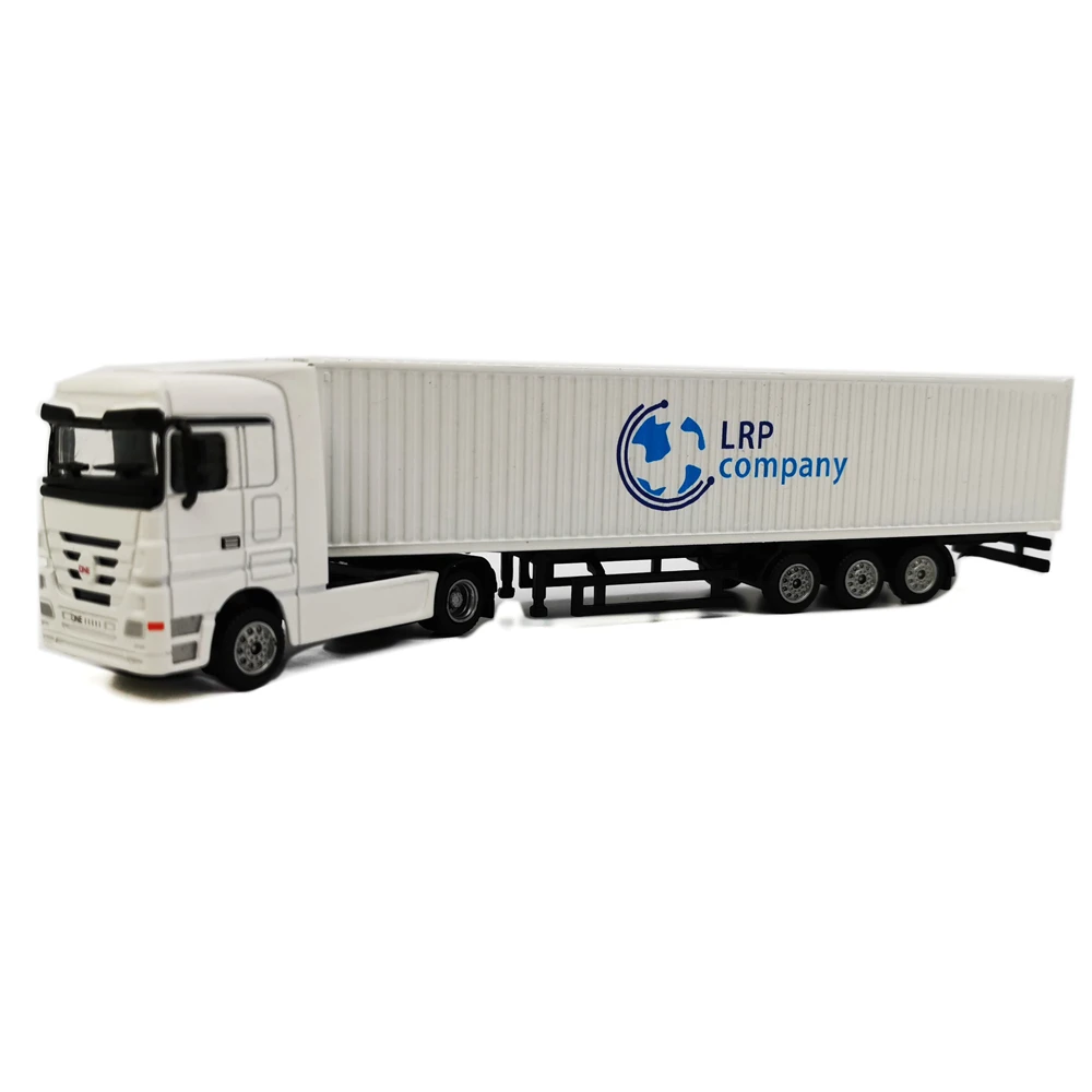 【A】19cm LRP china mini container truck model 1:87 china container truck model gifts O.A.S ship model