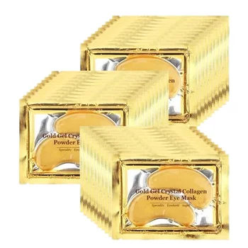 Private Label 24K Golden Collagen Under Eye Patch Eye Mask Gel for Eyes Care Reducing Dark Circles Deep Hydration