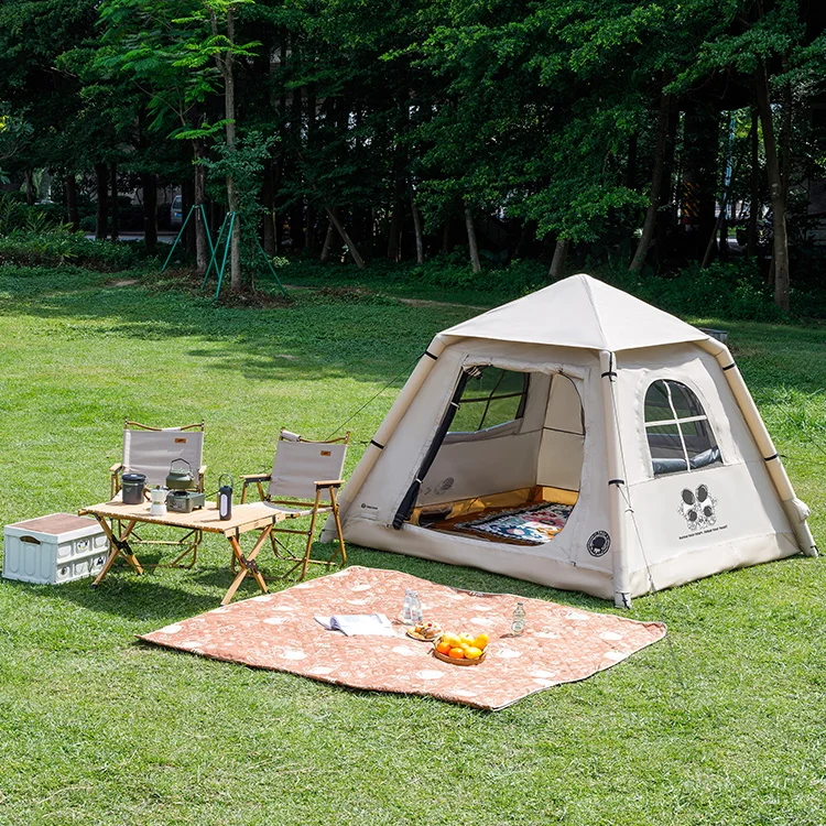 TAILI Portable and Easy-to-Use Oxford Inflatable Tent for Outdoor Family Camping Waterproof and Automatic for Hiking