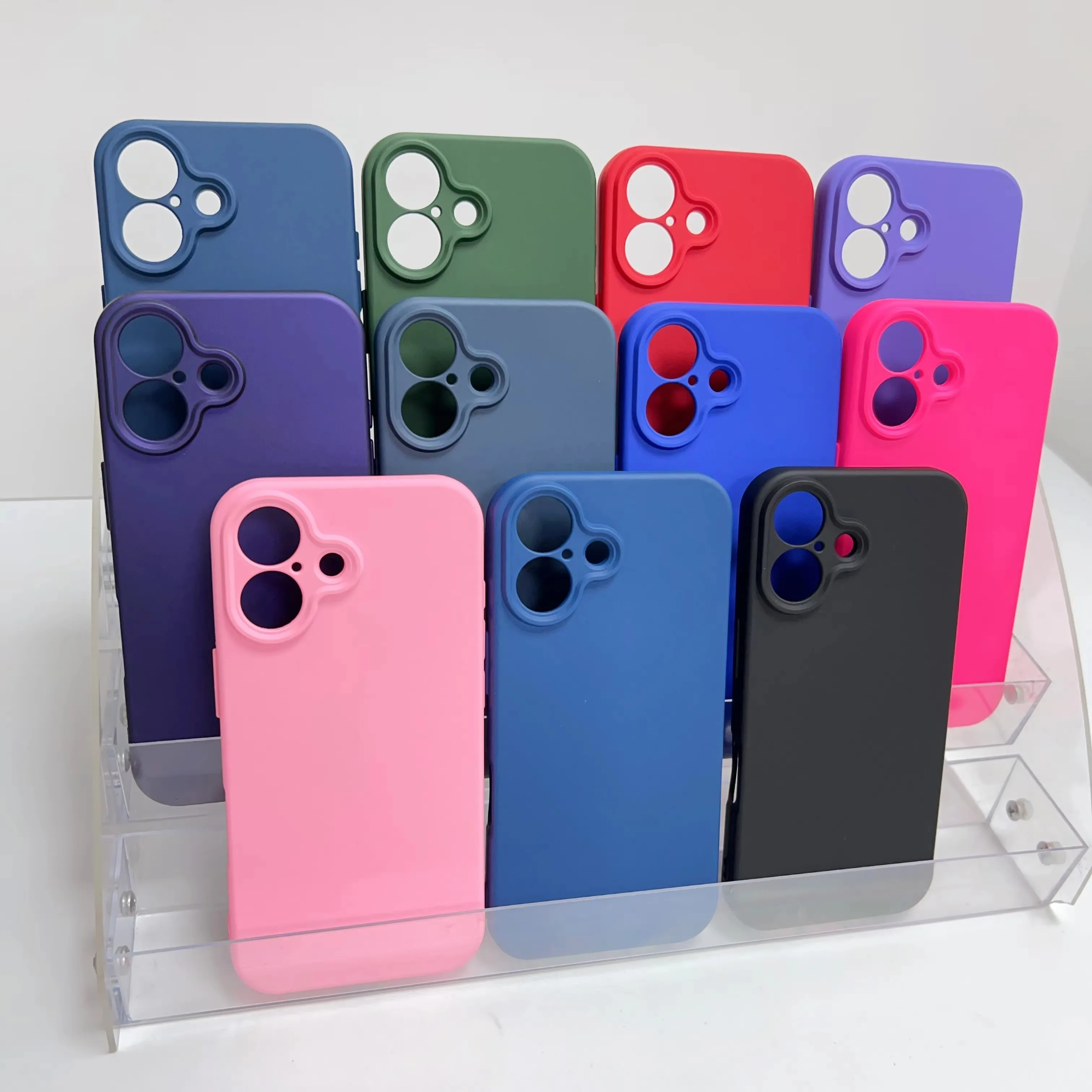 product laudtec real liquid silicone phone cases shockproof slim colorful soft custom back cover for iphone 17 air 16 pro max sjk1055-5