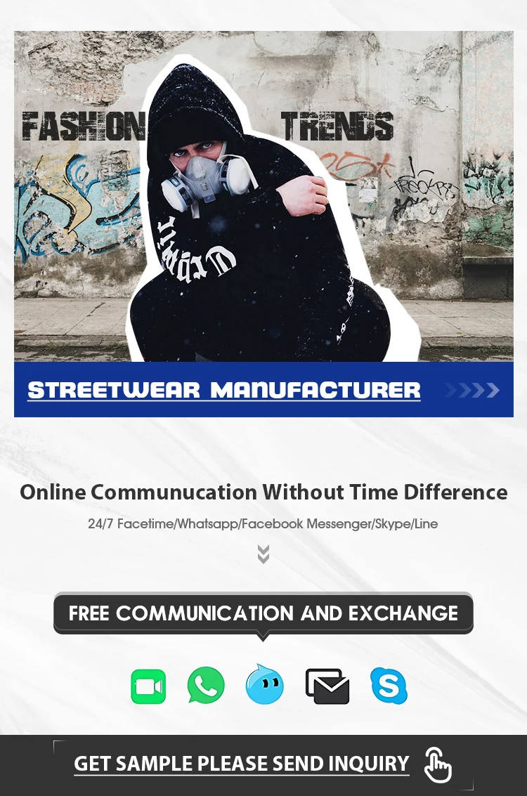 High Quality Streetwear Manufacturer Washed Patchwork Embroidery