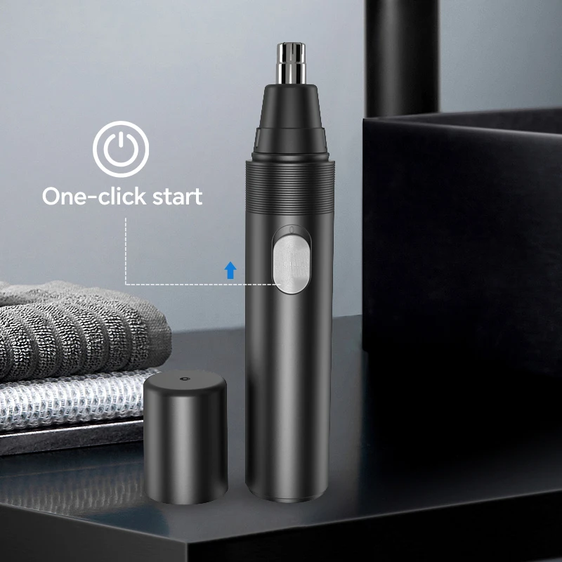 Portable Rechargeable Four-in-One Nose Hair Trimmer Set Electric Push Shear for Home Salon Car RV Use Durable Plastic for Garage supplier