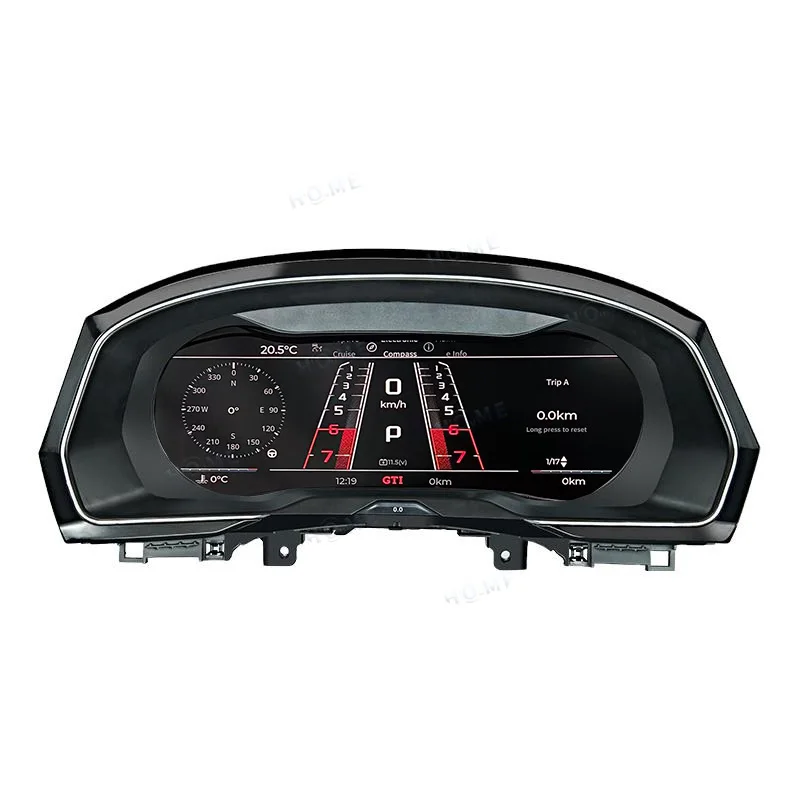 VWゴルフ7 MK7/ゴルフ7.5 MK7.5/パサートB8/ティグアン用折りた フォルクスワーゲン GOLF 7 MK7用 デジタルダッシュボード スピード