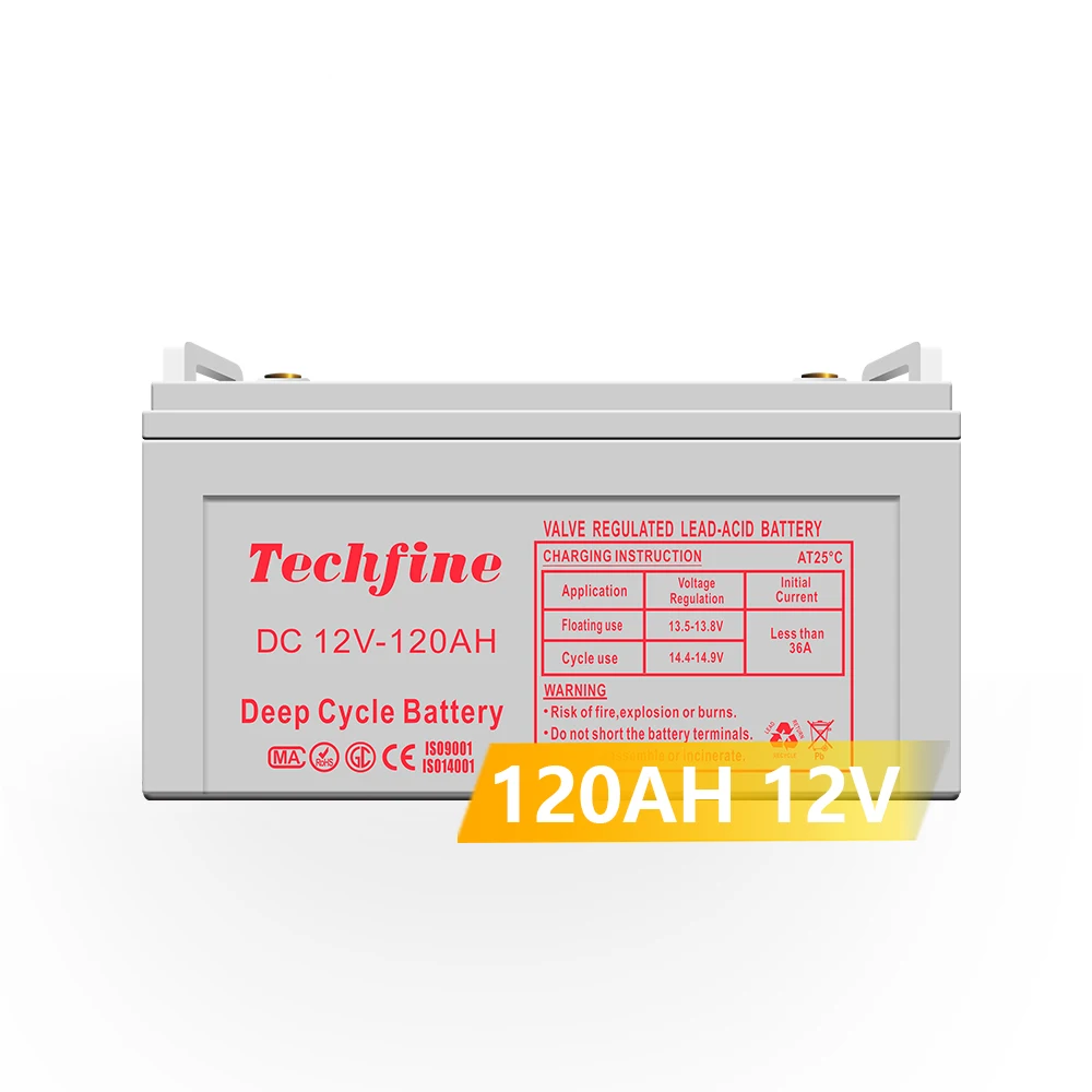 Hot selling 12V 120ah Deep Cycle Battery AGM Sealed Lead Acid Battery For Solar System
