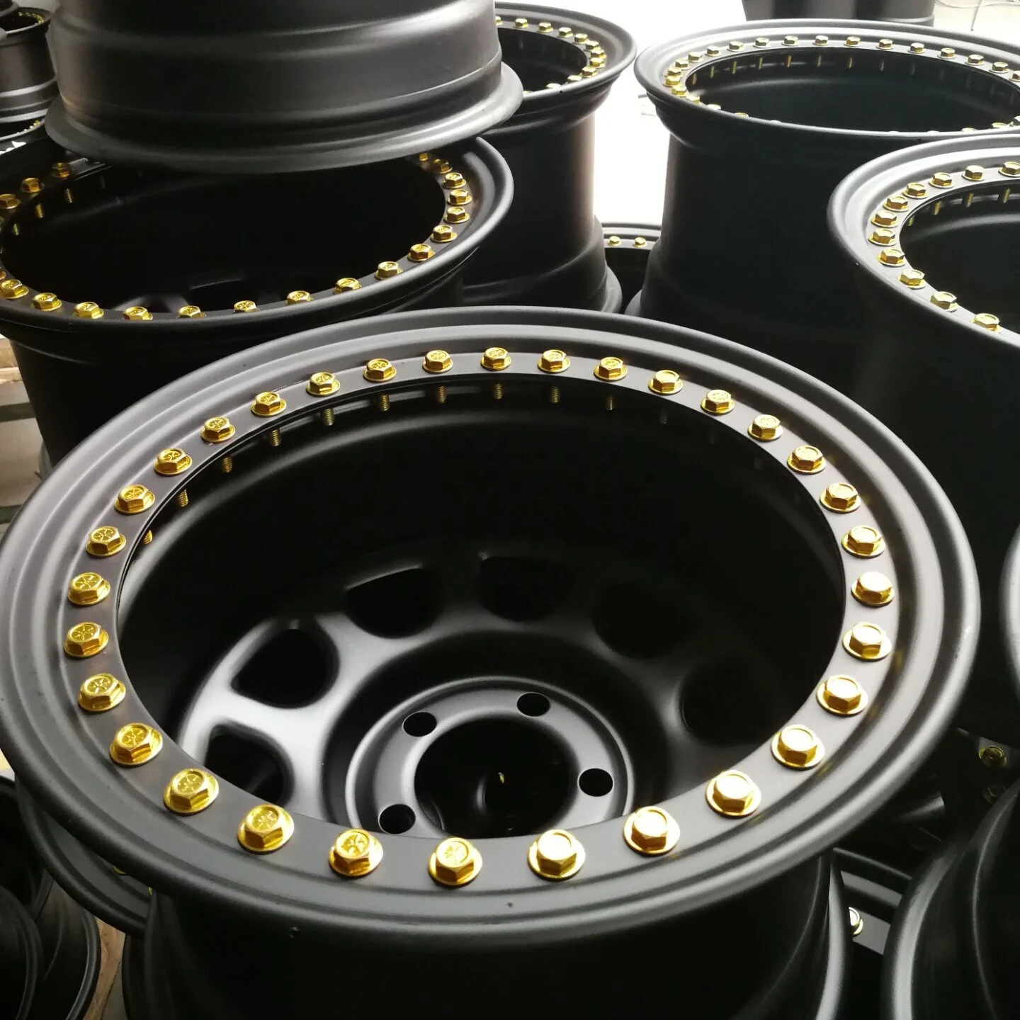 Daytona Beadlock Wheels 16 Inch Offroad Steel Rims for 4x4 SUVs