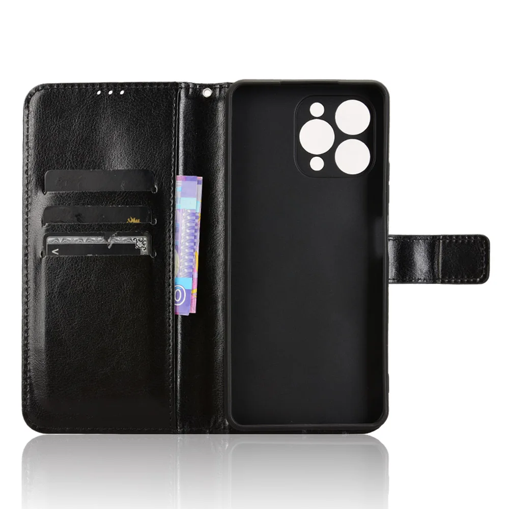 Wallet Case For Doogee Note 58/58 Pro, Magnetic Shockproof PU Leather