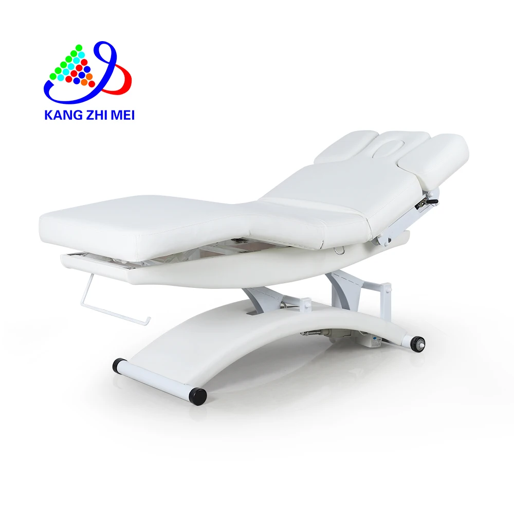 Modern Multifunction Salon Spa 3 Electric Motors Control Wide Beauty Facial Massage Treatment Bed EyelashesTable