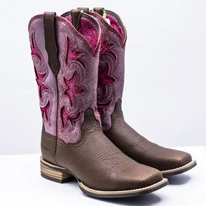 Goodyear Cowboy Boots Women Wholesale Price Customized Top Quality Cow Leather Cowboy Boots Women Mexico Design Women's Boots