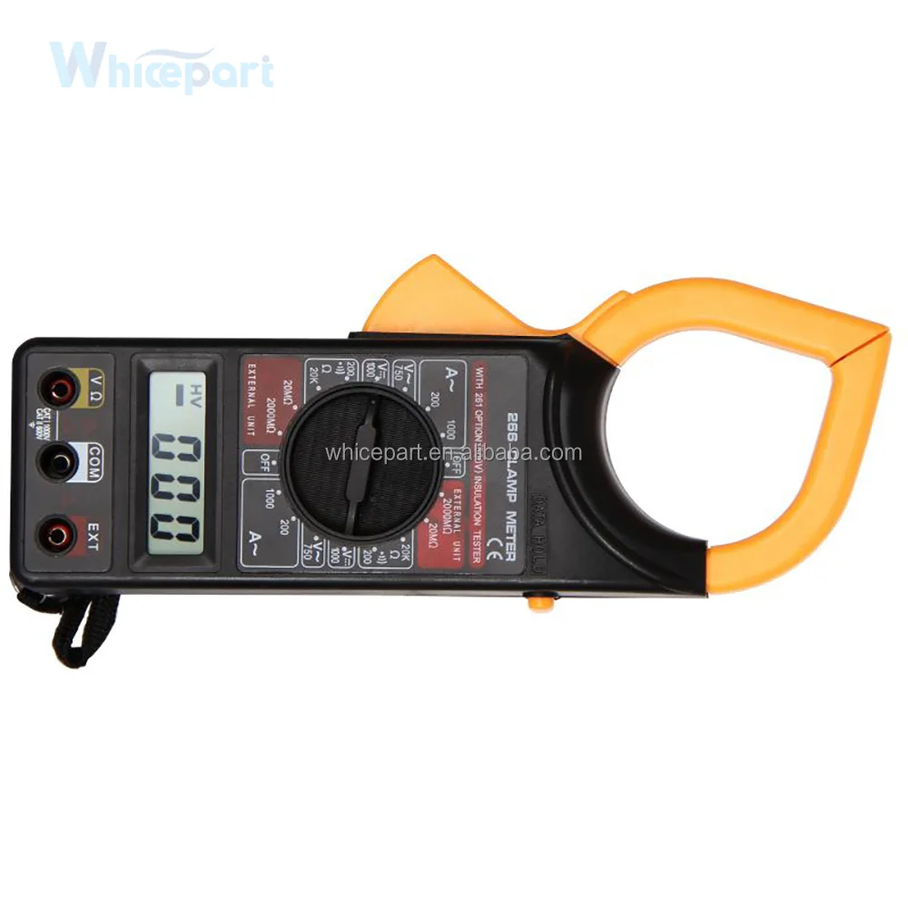 Dt-266 Ac/dc Electronic Tester Digital Clamp Meter With Test Probe ...