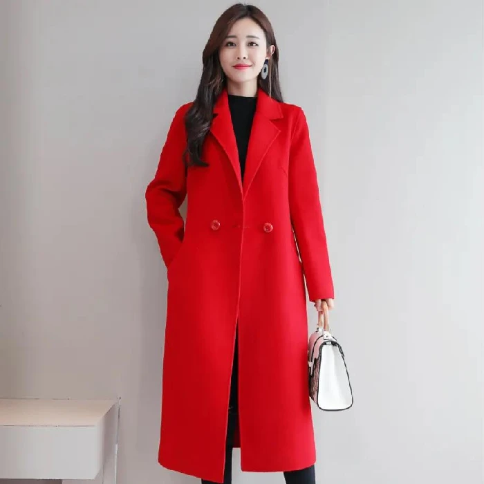 2022 Wholesale Winter Women's Fashion Jacket Medium Long Style Double ...