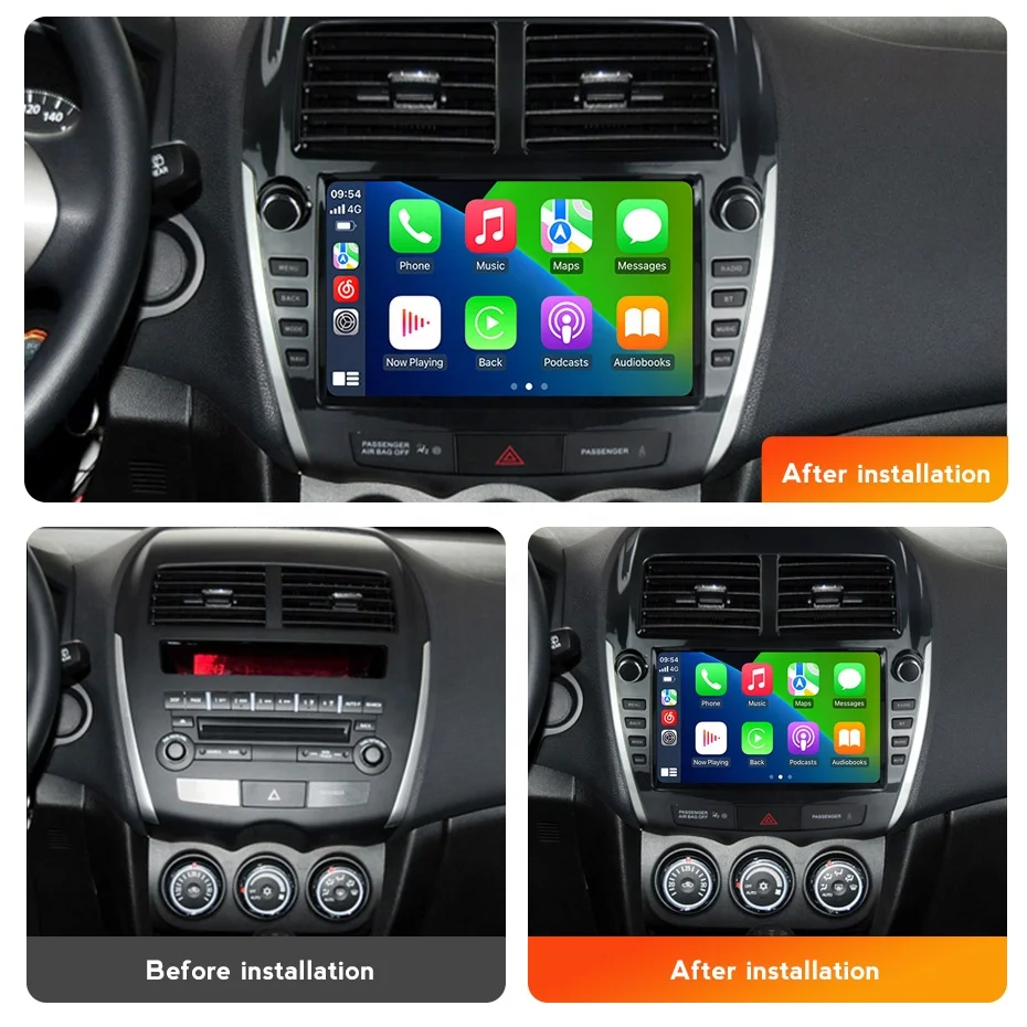 MEKEDE MS Android 12 8core Car Multimedia with GPS for Mitsubishi ASX 2010-2016 Auto Video Radio Stereo System 4G WIFI GPS