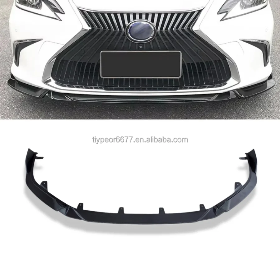 product tiypeor front splitter lip for lexus es accessories 2018   2022  modified performance car front bumper small body kit 2019 2021-10