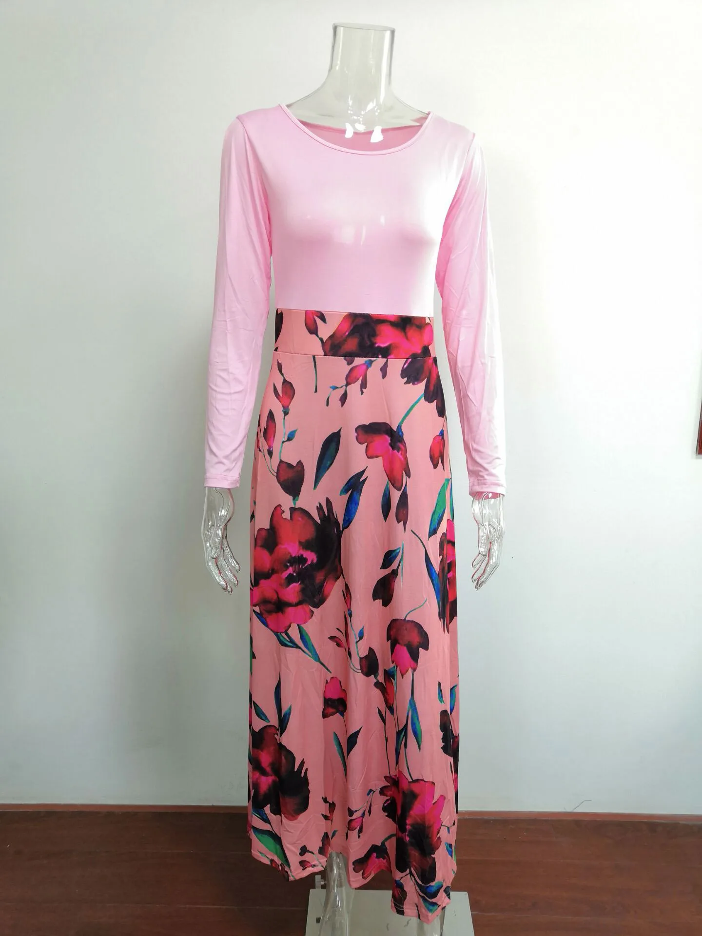 Цветочный принт эластичный мусульманский Выпускной из Бангкока недорогой Повседневный Женский стильный OEM корсет платья Лолиты повседневные длинное