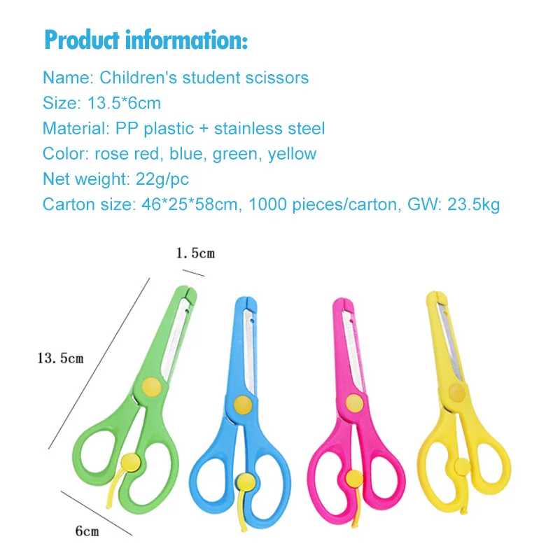 Wholesale Good Quality 5cm Scissors Student Scissors From China