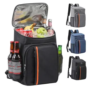 Insulated Lunch Bag Large Capacity Thick Aluminum Foil Thermal Cooler for Outdoor  Portable Customizable Lunch Backpack