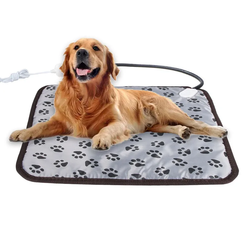 for Dog Cat Electric Heated Pad Indoor Waterproof Adjustable Warming Heat Mat with Chew Resistant Steel Cord Pet Heating Pad 
