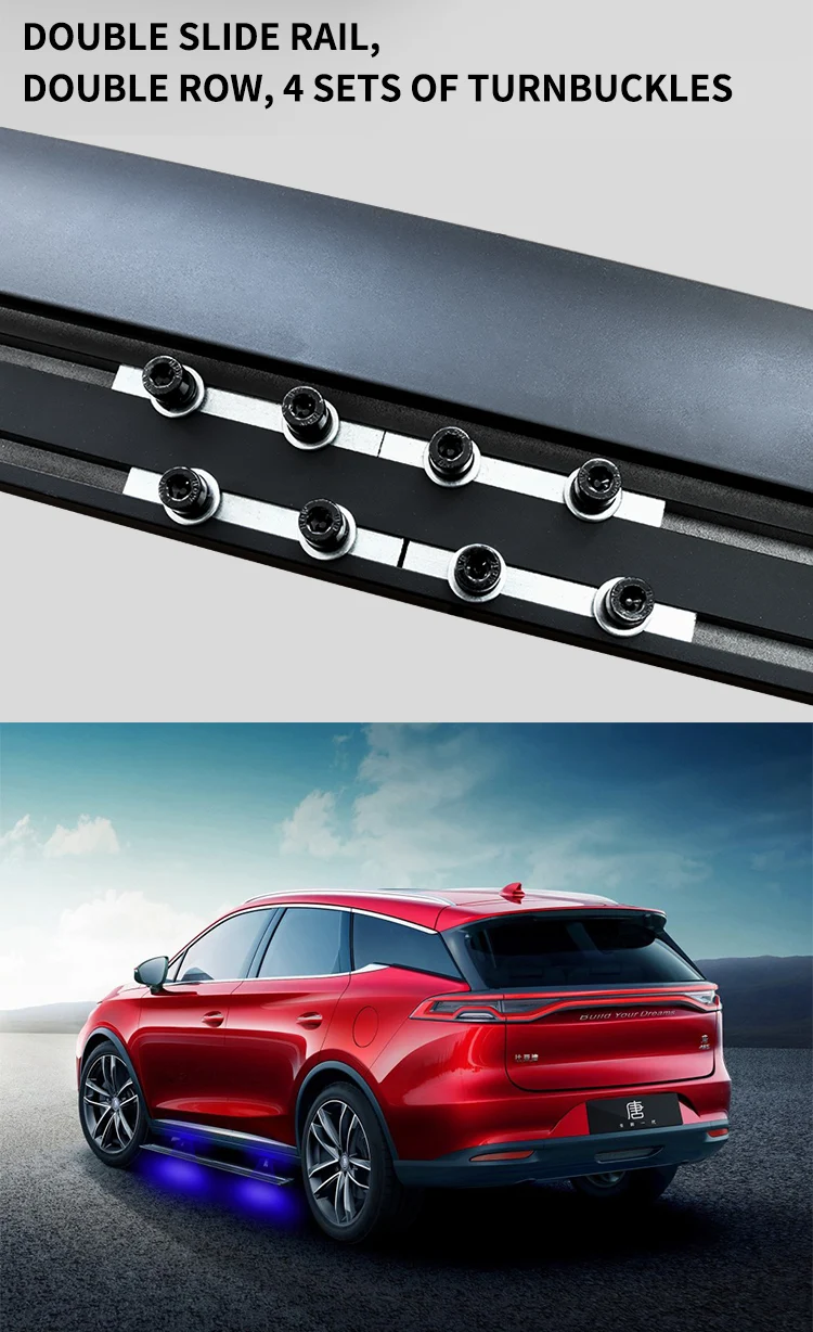 Automobile Electric Pedal  Aluminum Running Board Automatic Telescopic Pedal  for BYD Tang EV Electric Side Step factory