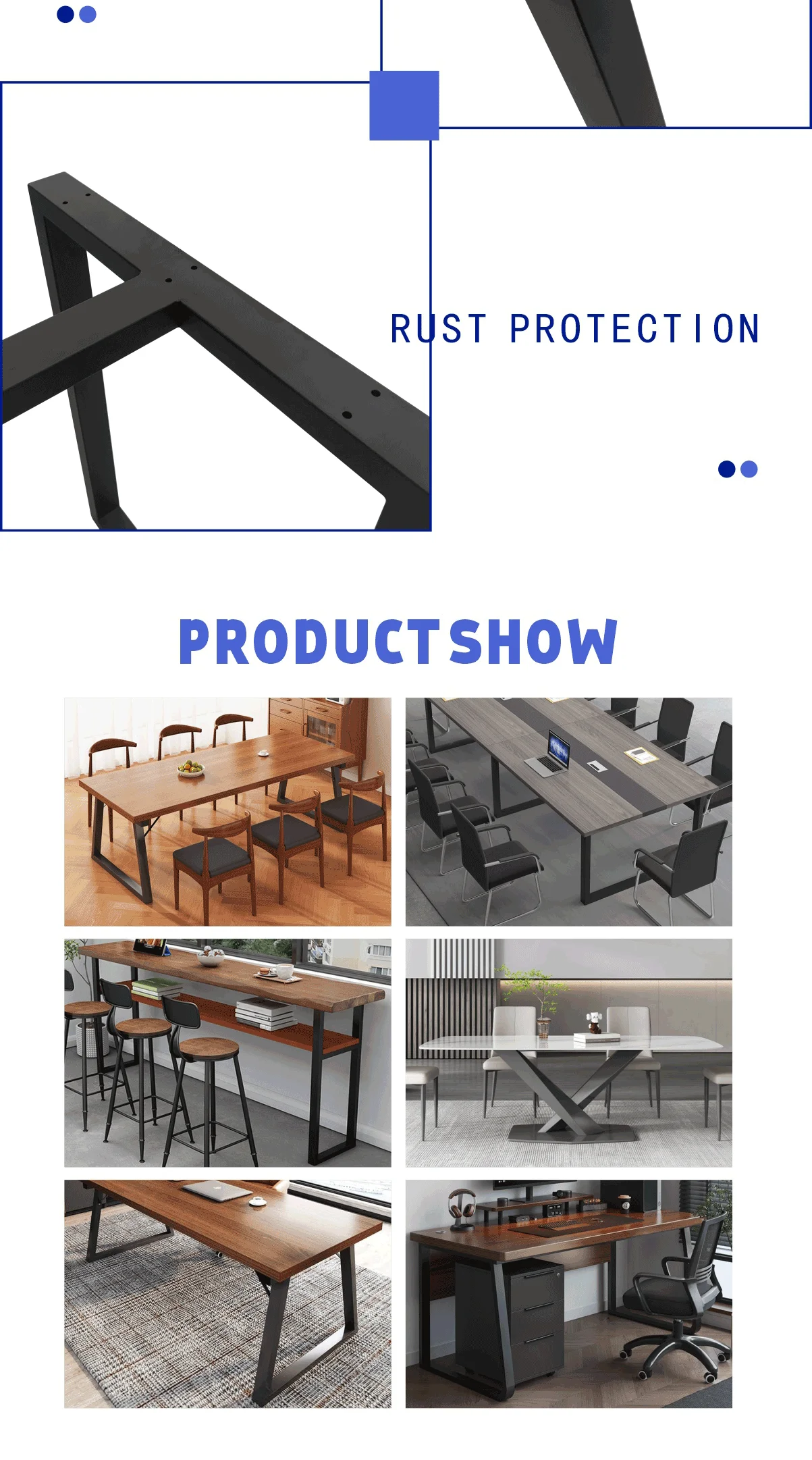 Jieying Table Bases Modern X Legs Dining Table Iron Leg, Table Leg ...