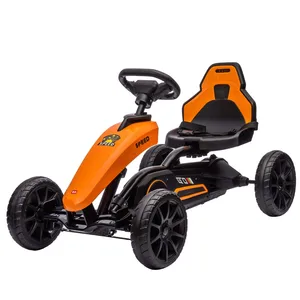 Children's 4-Wheel Pedal Racing Cars Go Karts Plastic Ride-on Toys for Kids 2 to 4 Years Old