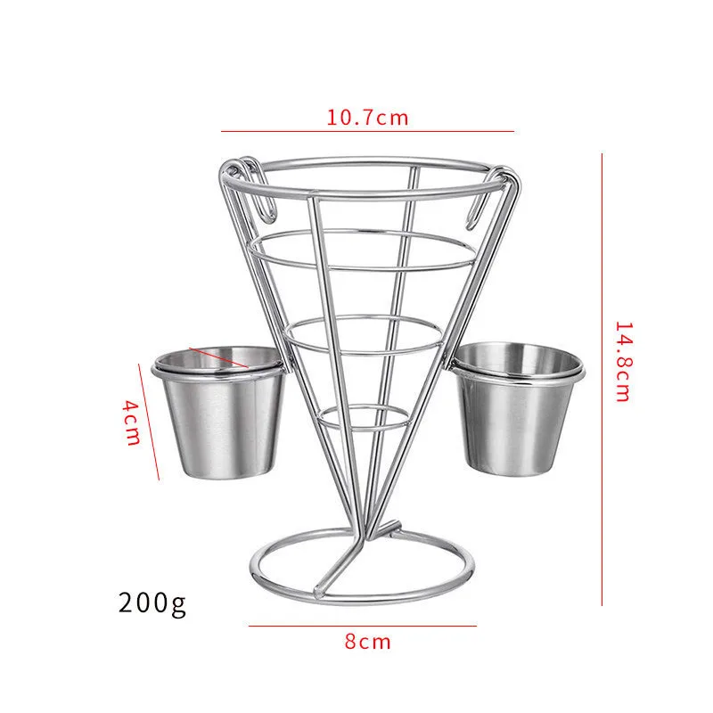 American Style Iron Chicken Mini Snack Basket Restaurant Fries Fryer Basket Wholesale Creative Food Basket manufacture