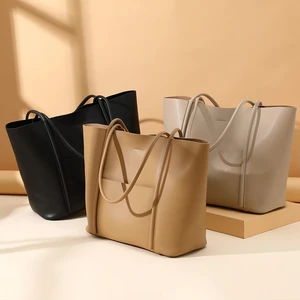 2026 Retro Style Genuine Leather Women's Tote Bags Underarm Shoulder Bag Luxury Large Capacity Handbag Tote Bags for Women