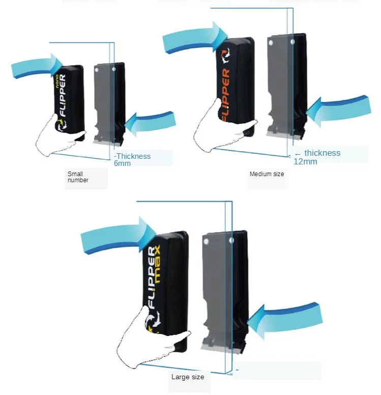 Flipper Aquariums Glass Brush Cleaner Fish Tank Cleaning Tool