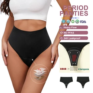 High Waist Period Underwear Tummy Control Hip Lift Anti-Leak Technology Breathable Cotton Blend OEM