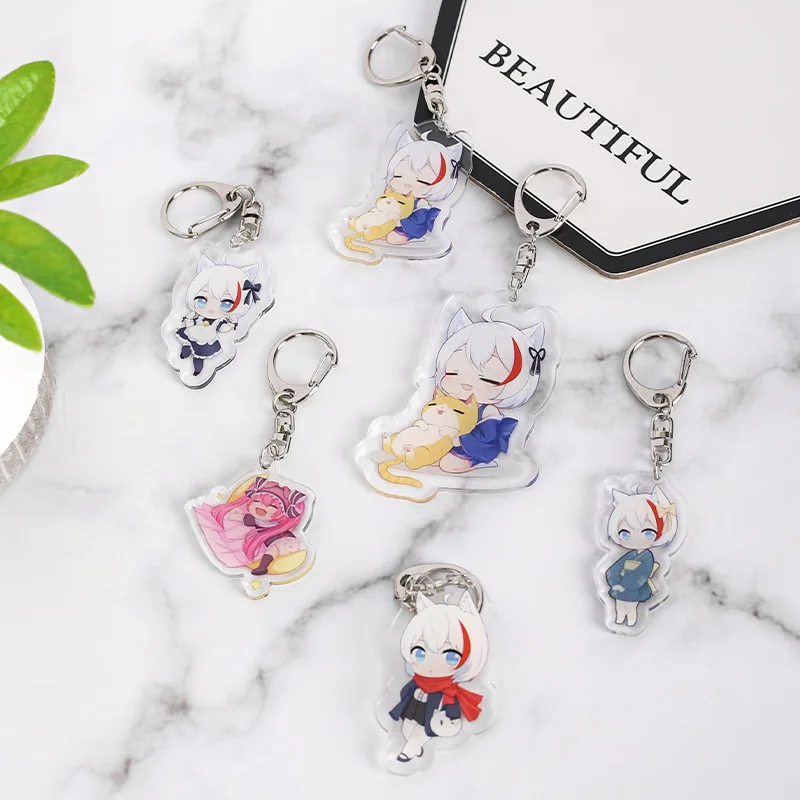 High Quality Acrylic Keychain Custom Glitter Printed Keychain DIY Design Gifts