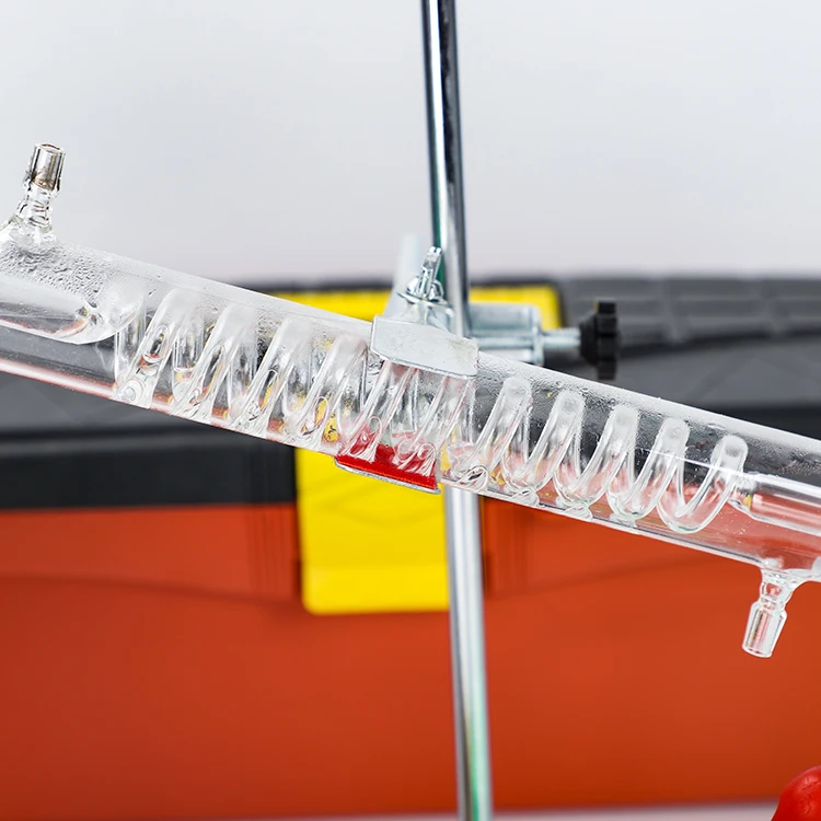 Заводская поставка 250 мл чемодан в упаковке аппарат для дистилляции набор химической лабораторной посуды травяной