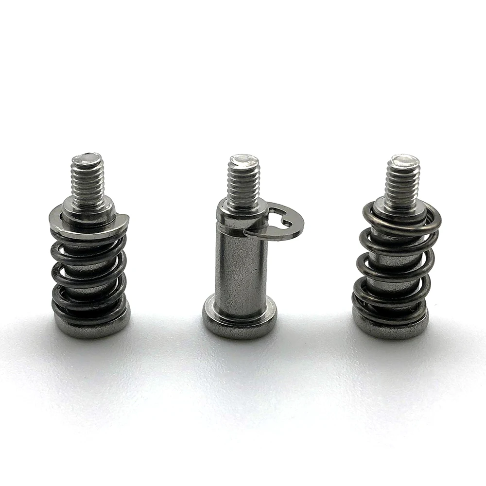 M3M4M6M8,#8-32 Stainless steel Flare-mounted Aluminium Knurling Knob Spring Loaded Screw Black Metal Cap Captive Fasteners