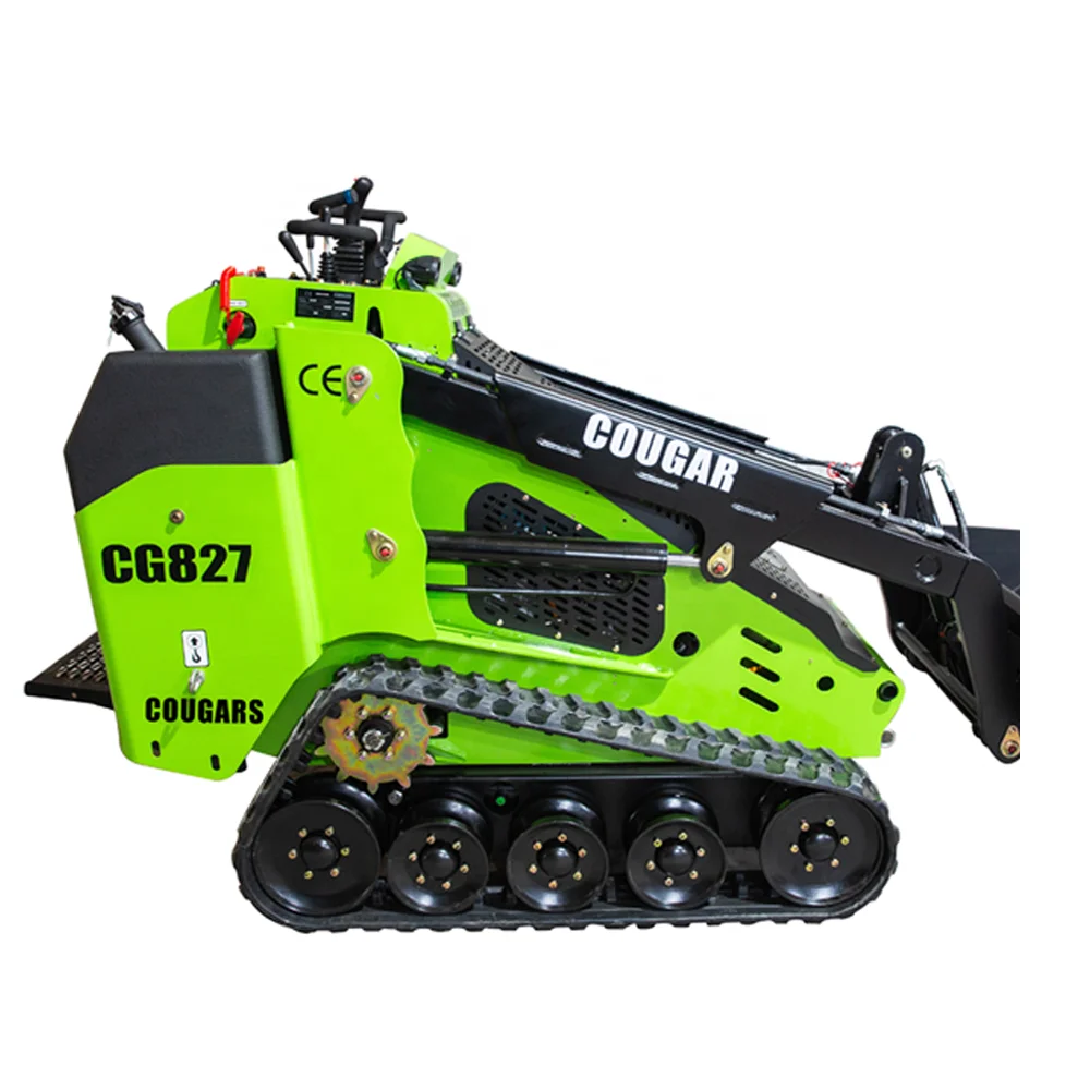 COUGARS Tracked Mini Skid Steer Loader Skid Steer With Skid Steer BucketHammer Breaker