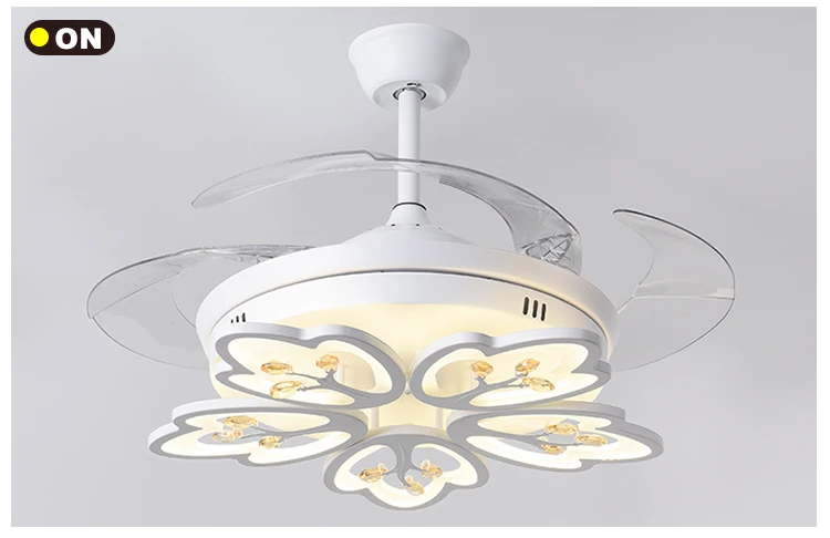 New style  indoor led ceiling fan with light decorative ceiling mounted fan light with remote led fan light