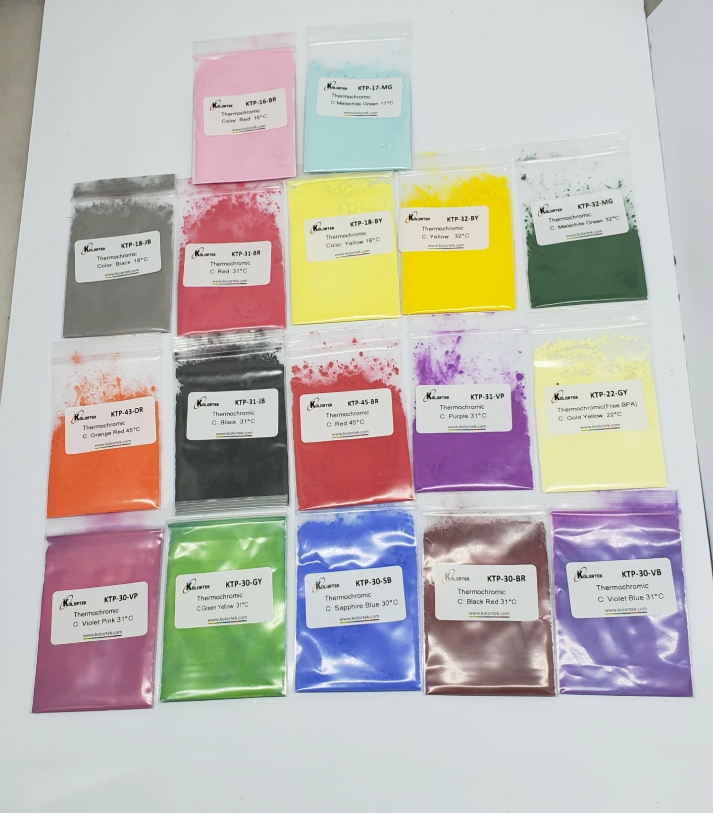 CasNo.9003-08-1,Temperature Color Changing Pigment, Thermochromic Pigment,(9003-08-1)  Suppliers