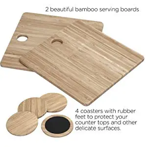 
 Горячая Распродажа, Высококачественная бамбуковая стойка для вина, доска для сыра и держатель для бокала вина  