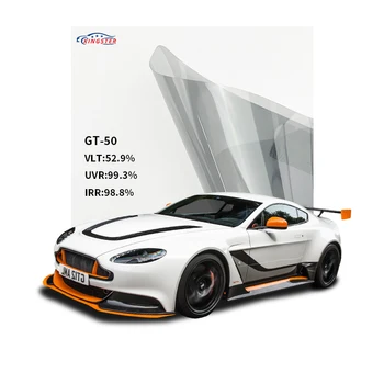 GT-50 VLT52% 5G Ultra High Definition Sun Control Heat Rejection 99% Nano Ceramic Car Window Tint Auto Decoration Film Stickers