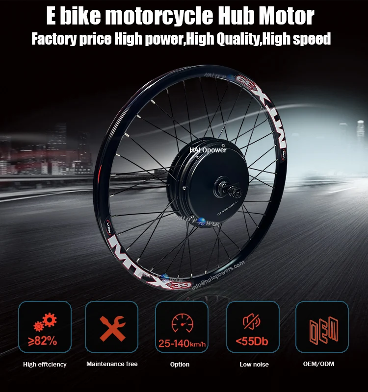 72 v 3000w Ebike Kit di conversione 8000w 10000w 5000w Mtx ruota