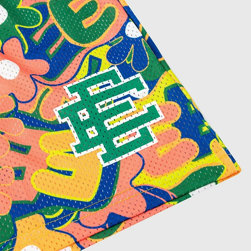 Summer Breathable Mesh Oversized Men Shorts Custom Printed Graphic  Casual Fiess Beach Shorts411_voghion.com