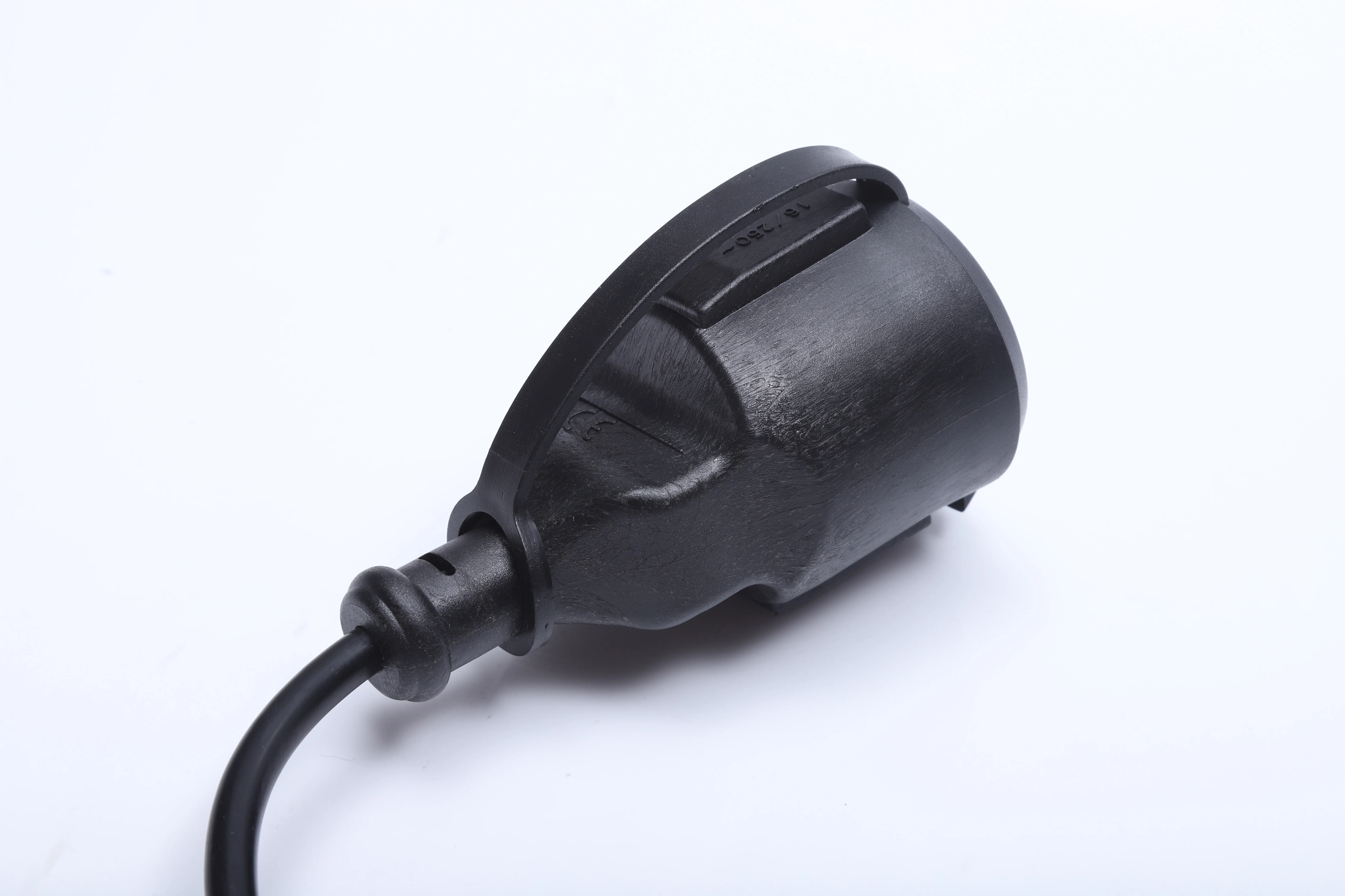 Connectable Eu-plug Round Black Cable Festoon Sring Light 230V Round Cable Plug