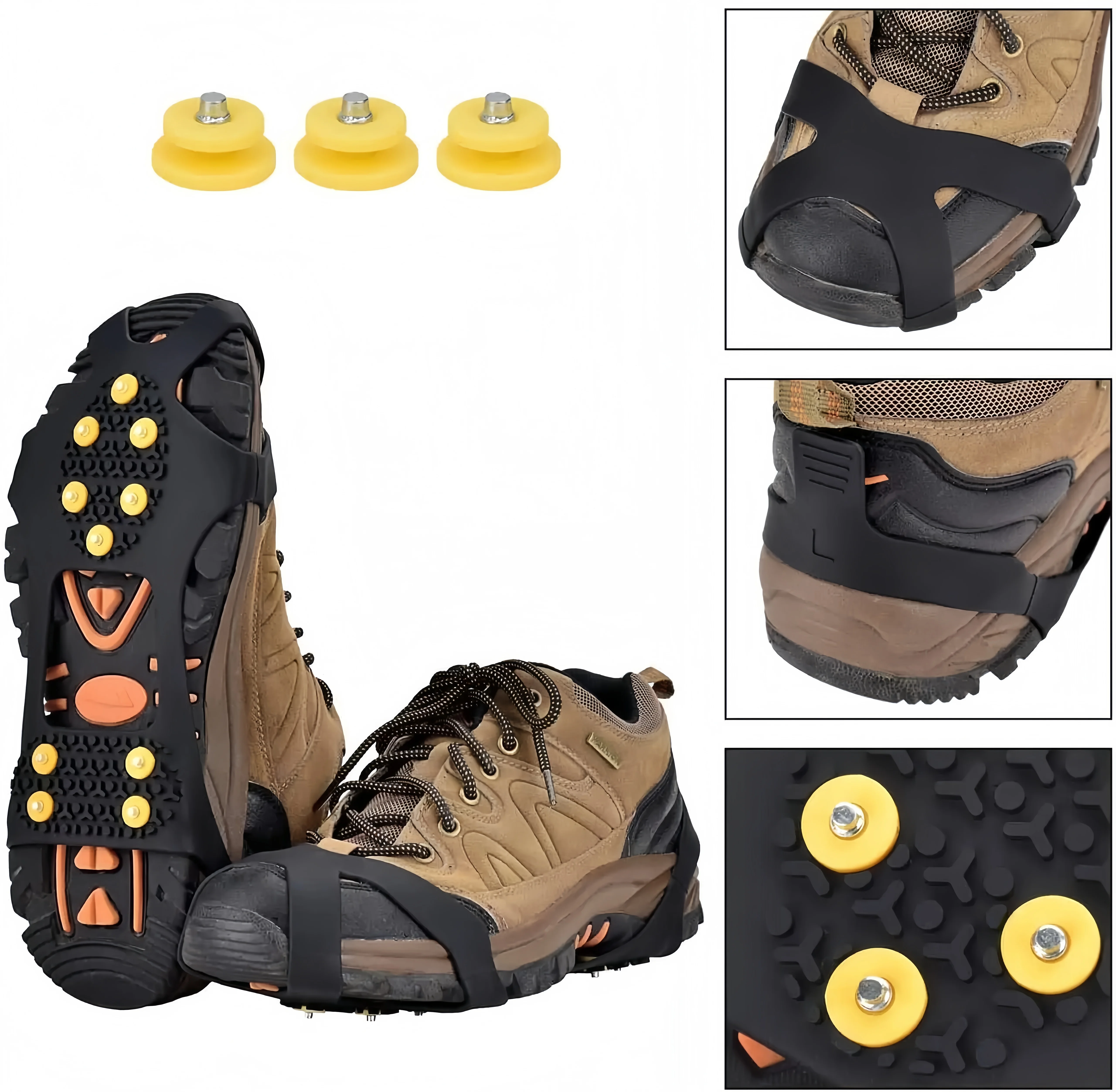 Amazon Non Slip Ice Grippers For Shoes Ice Gripper 10 Spikes Anti